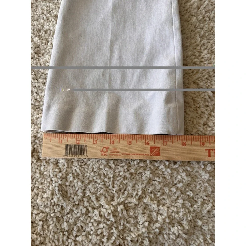 Spanx The Perfect Pant Women Size Medium White Excellent Kick Flare Stretch